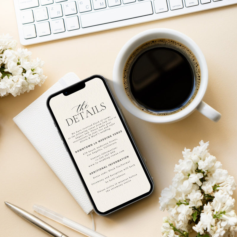 Digital Wedding Invite Template