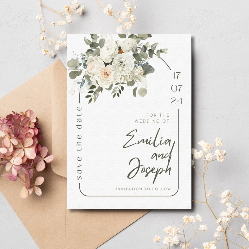 Floral Wedding Invitation Template