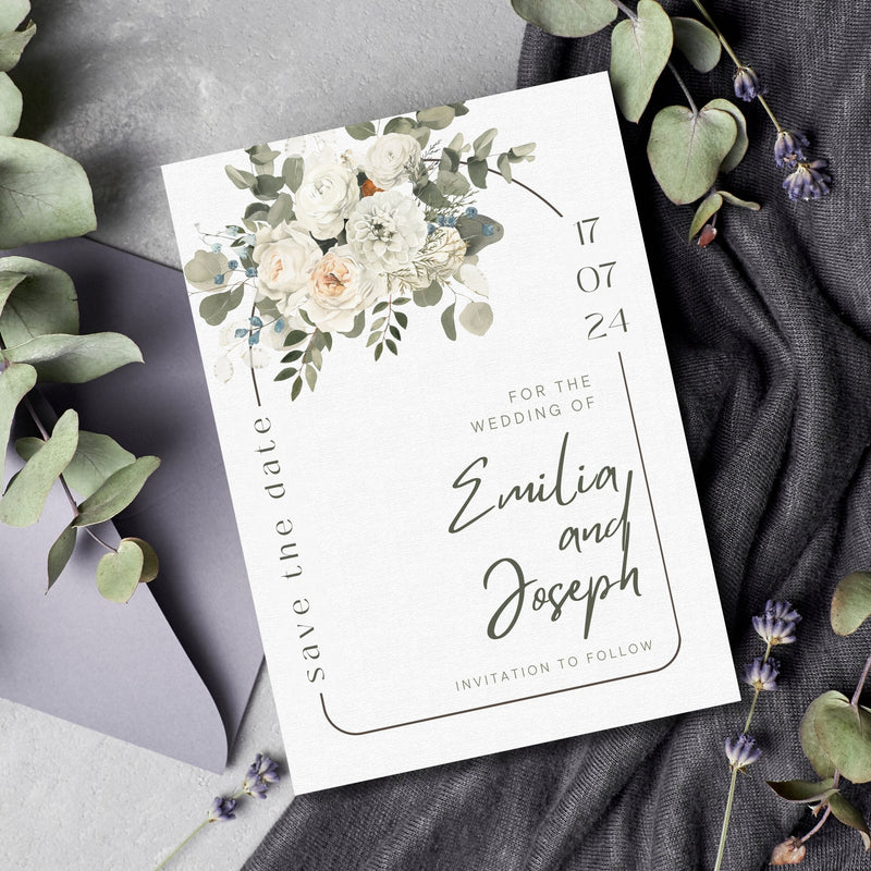 Floral Wedding Invitation Template