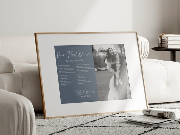 Wedding Song Lyrics Gift Wall Art