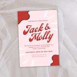 Retro Themed Wedding Invite Template