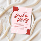 Retro Themed Wedding Invite Template