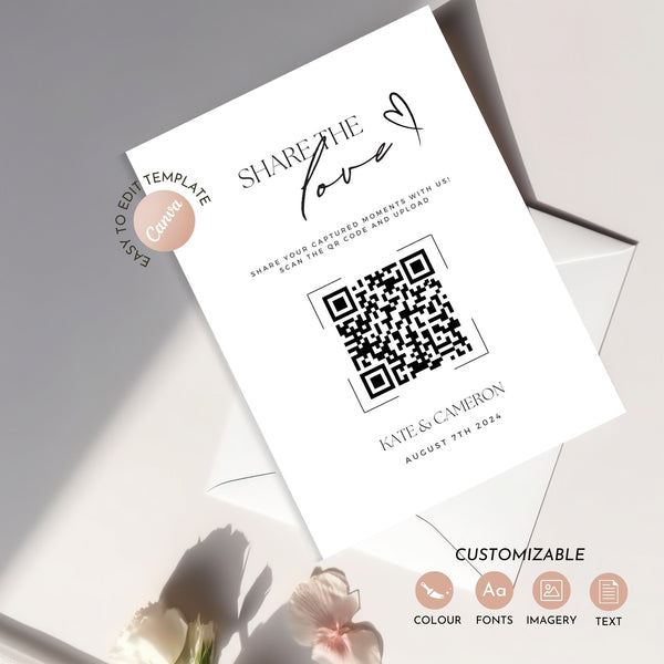 Wedding Social Media Sign Template