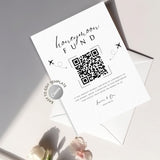 Honeymoon Fund QR Code Sign Template