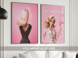 Retro Barbie Prints, Dream House Print, Preppy Poster, Y2K Aesthetic, Barbiecore, Hot Pink Decor, Girly Wall Art, Preppy Decor, Glam Decor