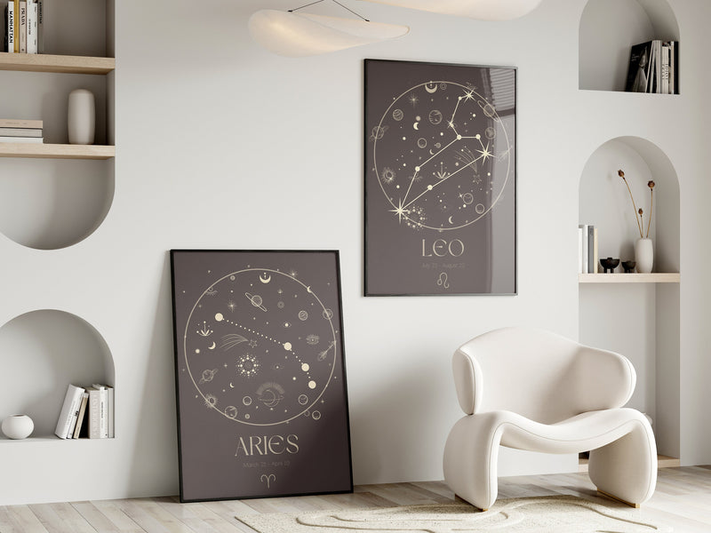 Star Sign Printable, Constellation Print, Astrology Poster, Instant Download Zodiac Print, Star Sign Quote Art, Zodiac Art Printable, Large