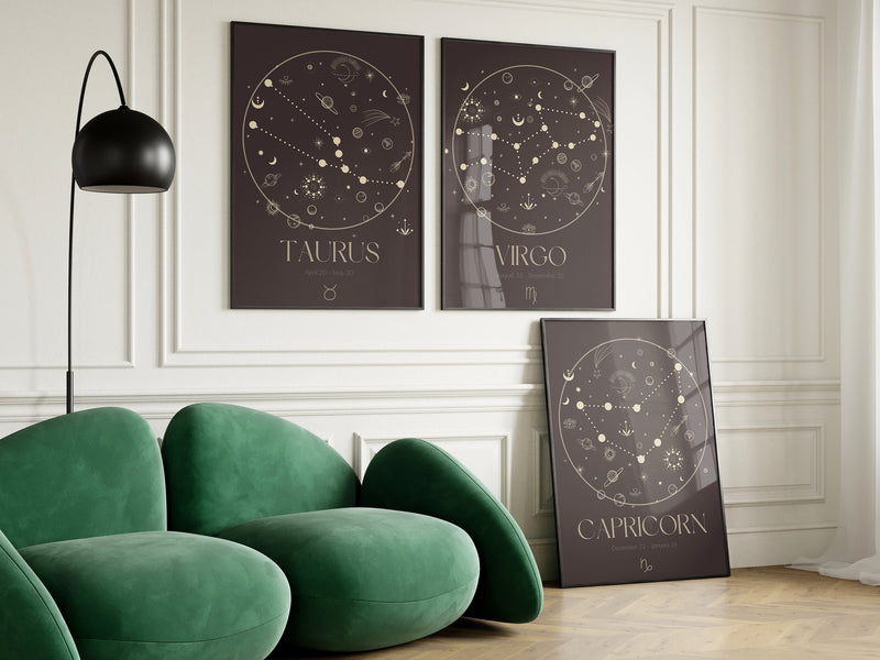 Star Sign Printable, Constellation Print, Astrology Poster, Instant Download Zodiac Print, Star Sign Quote Art, Zodiac Art Printable, Large