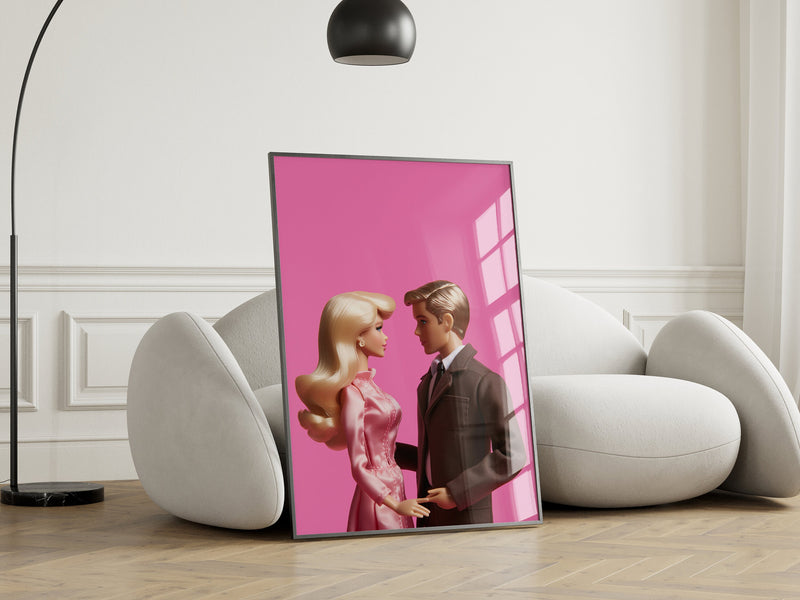 Retro Barbie Ken Prints, Barbie Print, Preppy Poster, Y2K Aesthetic, Barbiecore, Pink Room Decor, Ken Wall Art, Boyfriend Funny Print Poster