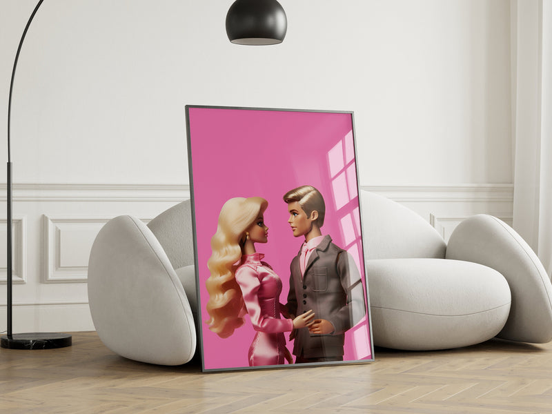 Retro Barbie Ken Prints, Barbie Print, Preppy Poster, Y2K Aesthetic, Barbiecore, Pink Room Decor, Ken Wall Art, Boyfriend Funny Print Poster